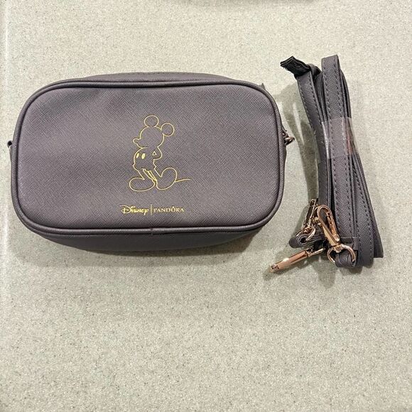 Disney X Pandora Gray small Crossbody Bag NWOT - Picture 1 of 4